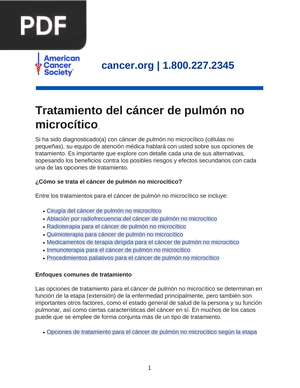 Tratamiento del cáncer de pulmón no microcítico