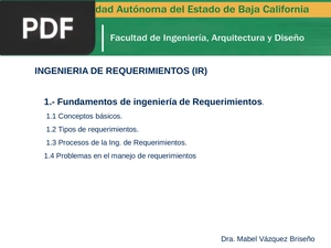 Ingenieria de Requerimientos (Presentación)