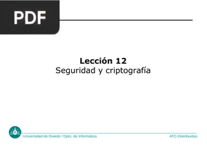 Seguridad y criptografía (Presentacion)