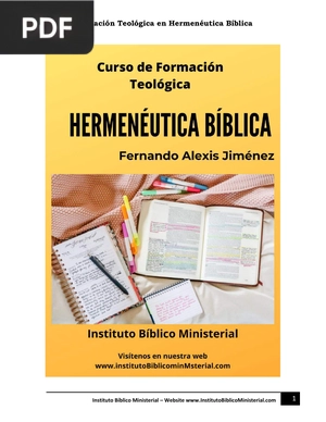 Curso de Formación teologica. Herméneutica Bíblica