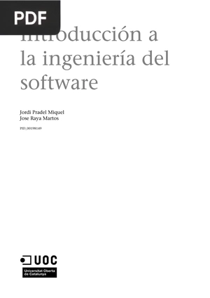 Introducción a la ingeniería del software