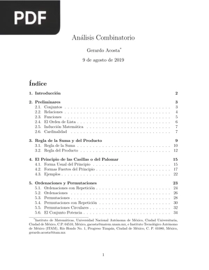 Análisis Combinatorio