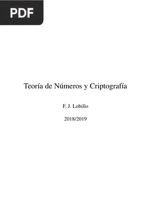 Teoría de Números y Criptografía