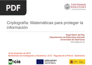 Criptografía: Matemáticas para proteger la información (Presentacion)