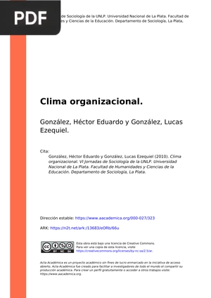 Clima organizacional