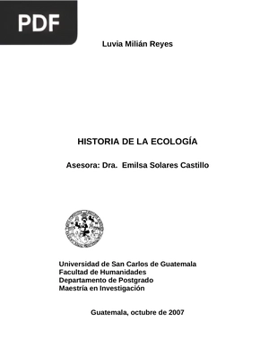 Historia de la Ecología