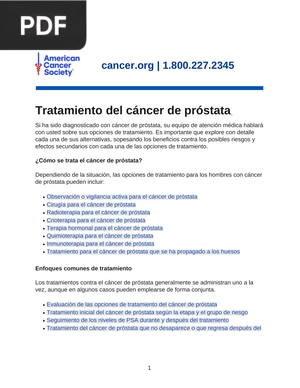 Tratamiento del cáncer de próstata