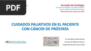 Cuidados paliativos en el paciente con cáncer de próstata (Presentación)