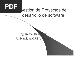 Gestión de Proyectos de desarrollo de software (Presentacion)