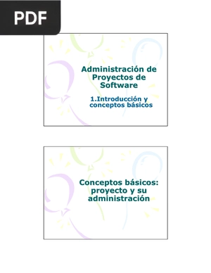 Administración de Proyectos de Software (Presentacion)