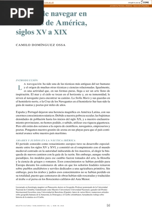 El arte de navegar en las rutas de América, siglos XV a XIX