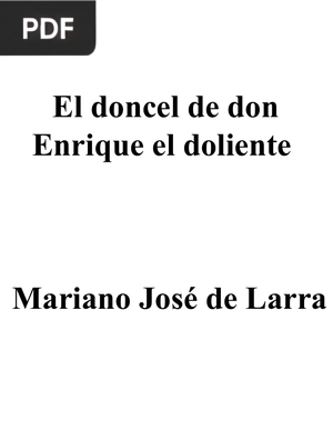 El doncel de don Enrique el doliente