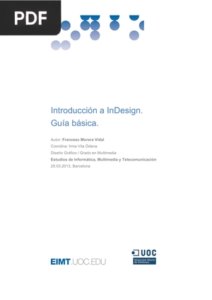 Introducción a InDesign. Guía básica.