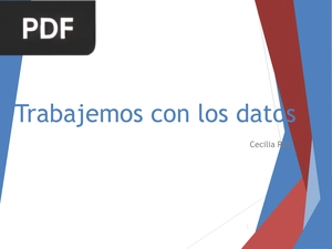 Trabajemos con los datos (Presentación)