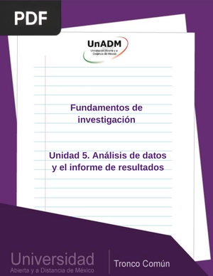 Análisis de datos y el informe de resultados