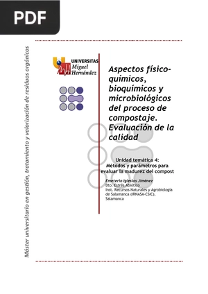 Aspectos fisico químicos bioquímicos y microbiológicos del proceso de compostaje