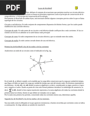 Leyes de Kirchoff