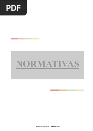 Manual de Enfermería - Normativas