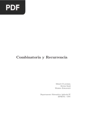 Combinatoria y Recurrencia