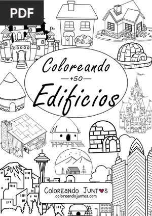 Libro de Edificios para Colorear