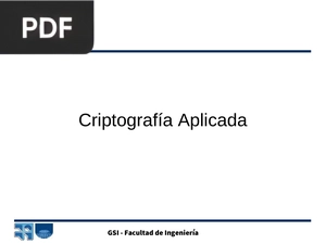 Criptografía Aplicada (Presentación)