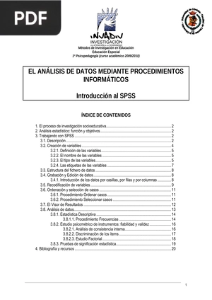 El análisis de datos mediante procedimientos informáticos