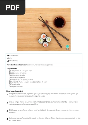 Receta de Sushi fácil