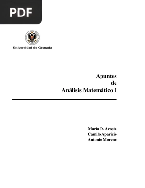 Apuntes de Análisis Matemático I