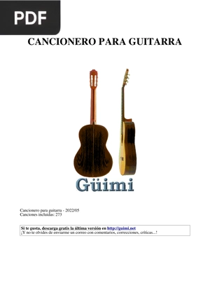 Cancionero para guitarra