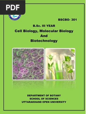 Cell Biology, Molecular Biology And Biotechnology