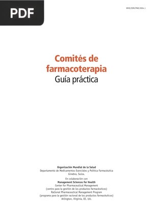 Comités de farmacoterapia Guía práctica