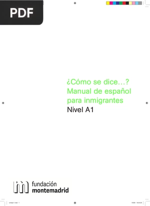 ¿Cómo se dice…? Manual de español para inmigrantes Nivel A1