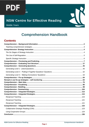 Comprehension Handbook