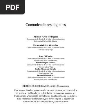 Comunicaciones digitales