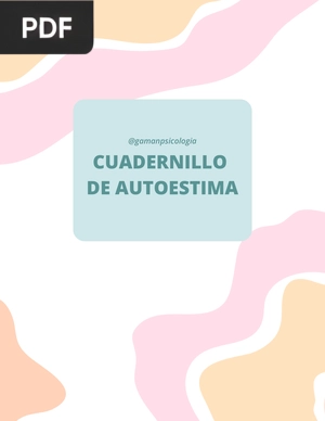 Cuadernillo de autoestima