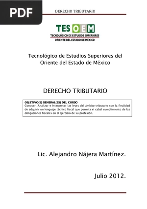 Derecho Tributario