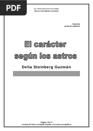 El carácter según los astros