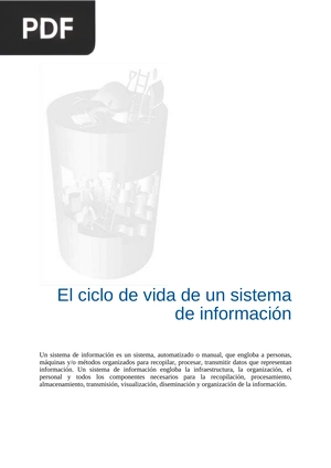 El ciclo de vida de un sistema de información