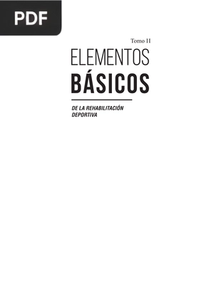 Elementos básicos de la rehabilitación deportiva