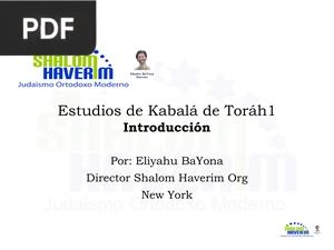 Estudios de Kabalá de Toráh1