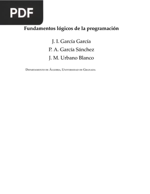 Fundamentos lógicos de la programación