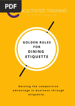 Golden rules for dining etiquette