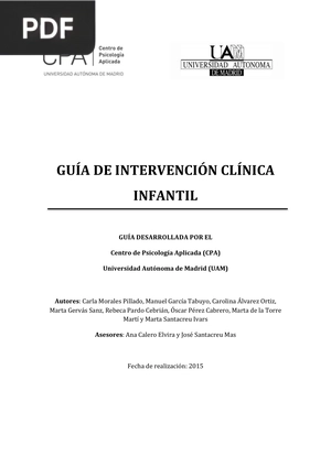 Guía de Intervención Clínica Infantil