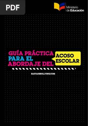 Guía práctica para el abordaje del acoso escolar