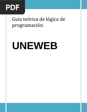 Guía teórica de lógica de programación.