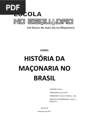 História da Maçonaria no Brasil