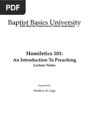 Homiletics 101: An Introduction To Preaching