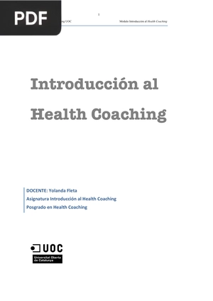 Introducción al Health Coaching