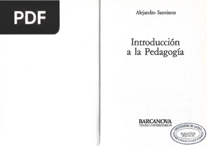 Introducción a la Pedagogía