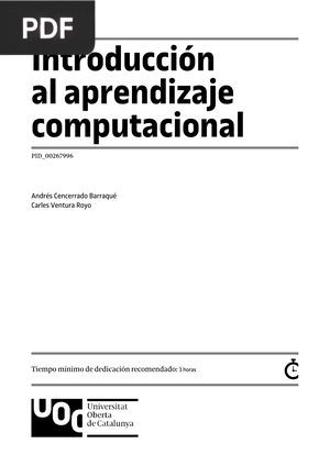 Introducción al aprendizaje computacional